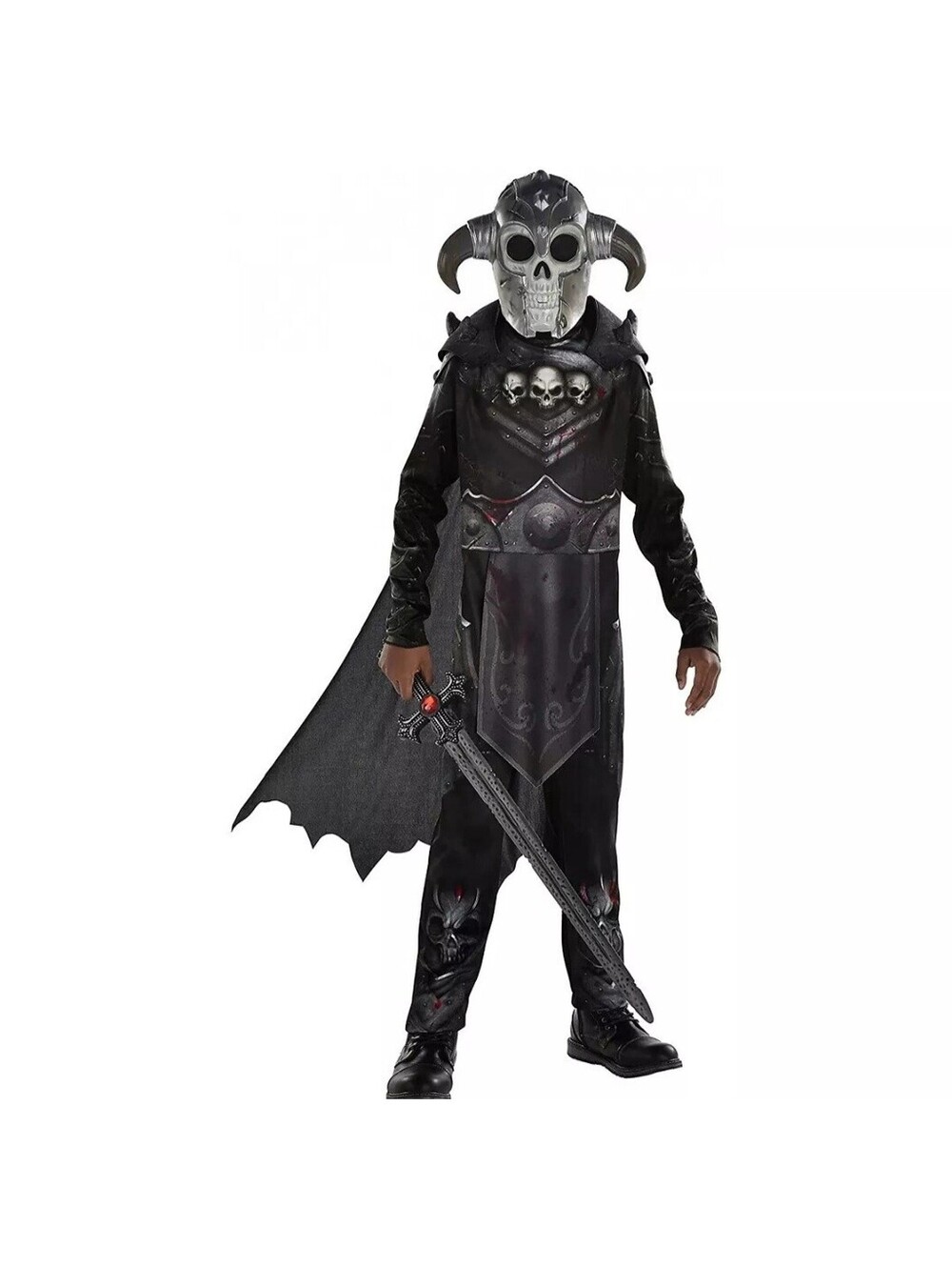 Knight of Darkness Medieval Suit Fancy Dress Up Halloween Costume Size Large